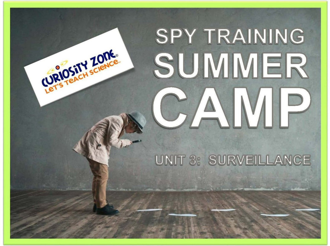 Spy Training Camp: Surveillance (3 hours)