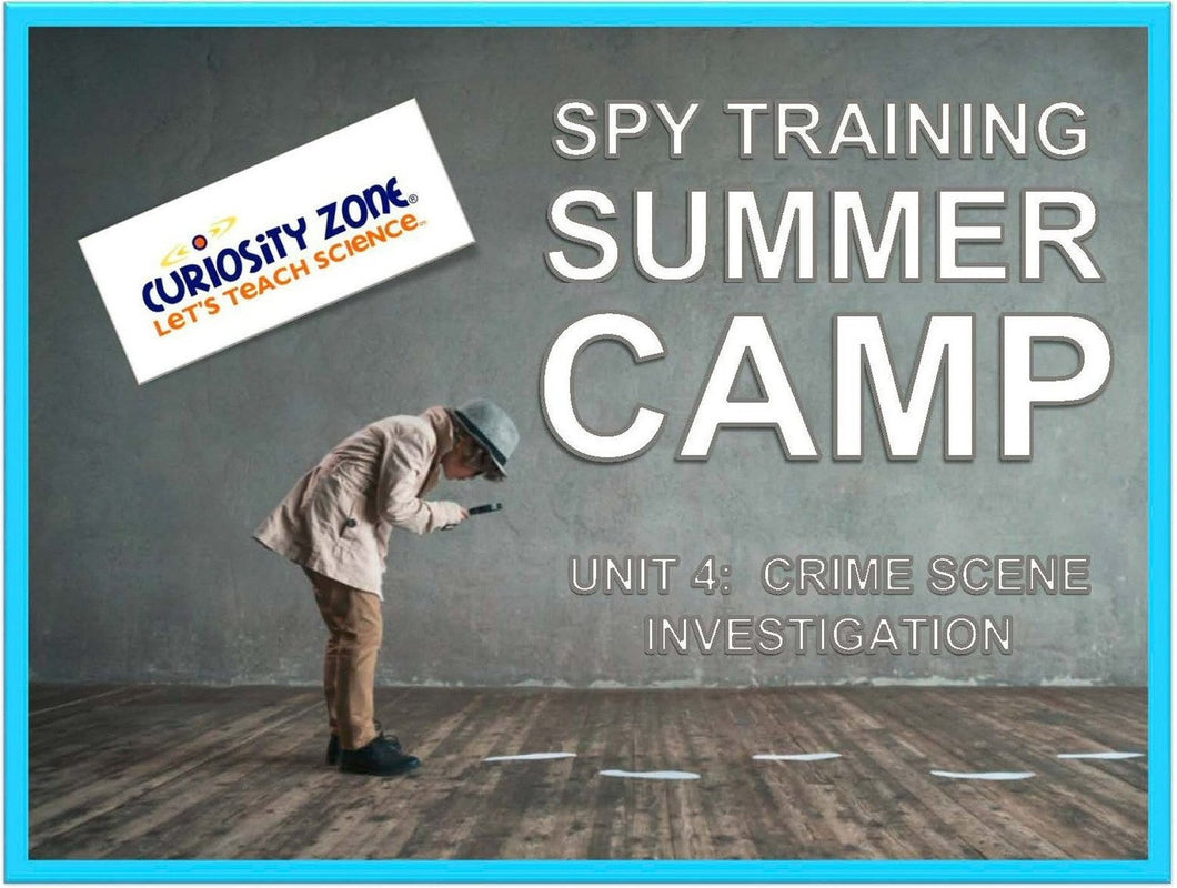 Spy Training Camp: Crime Scene Investigation (3 hours)